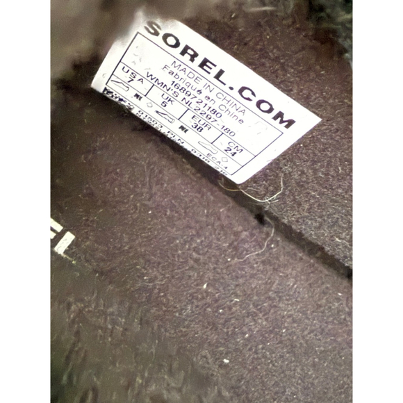 NWT Sorel Cozy Carnival Boots - bisque/black size US 7/UK 5/ EUR 38 - Picture 8 of 9